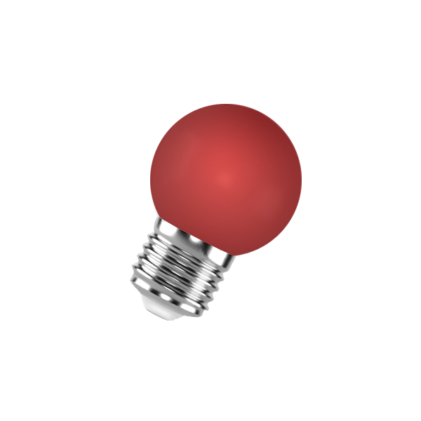 Лампа светодиодная декоративная 1W/E27 RED (Красный) 230V - FOTON LIGHTING
