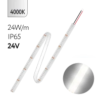 FL-Strip 2835 | 24V IP65 4000K 24W/m 2500Lm/m | Катушка - 5 метров | - Светодиодная лента FOTON LIGHTING