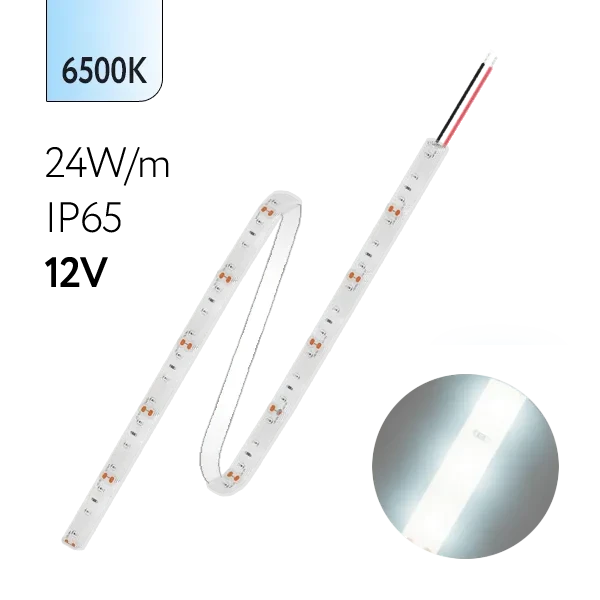 FL-Strip 2835 | 12V IP65 6500K 24W/m 2500Lm/m | Катушка - 5 метров | - Светодиодная лента FOTON LIGHTING
