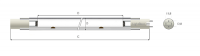 Лампа амальгамная LightBest ДБ 700HO-32 610W 5,0A (DB 700НО-32)