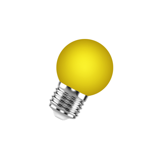 Лампа светодиодная декоративная 1W/E27 YELLOW (Жёлтый) 230V - FOTON LIGHTING