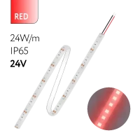 FL-Strip 2835 | 24V IP65 RED 24W/m 2500Lm/m | Катушка - 5 метров | - Светодиодная лента FOTON LIGHTING