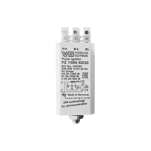 PZ 1000 K D20 220-240V 1,8-2,3/4-5kV 74x34x27 IPP-техн (МГЛ 35-1000W/ДНаТ 50-1000W) - БЗУ VS