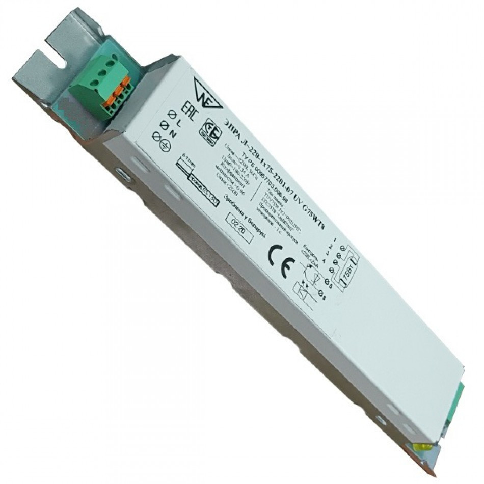 ЭПРА для бактерицидных ламп L 220 1x55-75w (ЭПРА Л-220-1х75-2201-07)