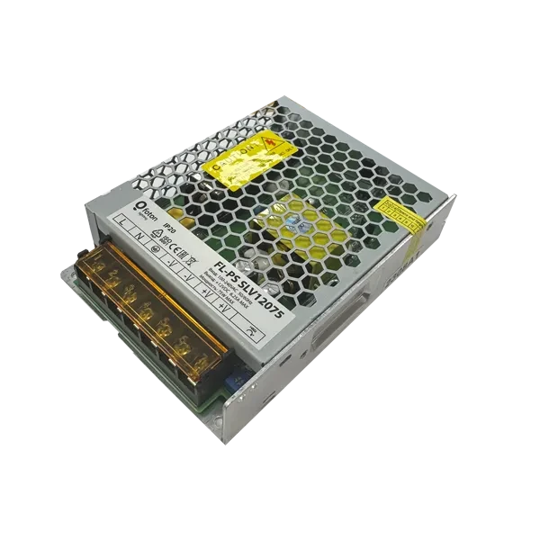 Драйвер для светодиодов 12V/75W IP20 МЕТАЛЛ | FL-PS SLV12075 | - FOTON LIGHTING