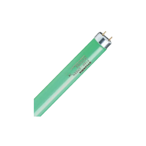 F 18W/GREEN G13 1300Lm d26x600mm (зеленая) - цветная люминесцентная лампа T8 SYLVANIA