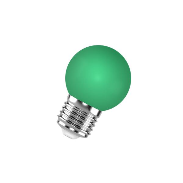 Лампа светодиодная декоративная 1W/E27 GREEN (Зелёный) 230V - FOTON LIGHTING