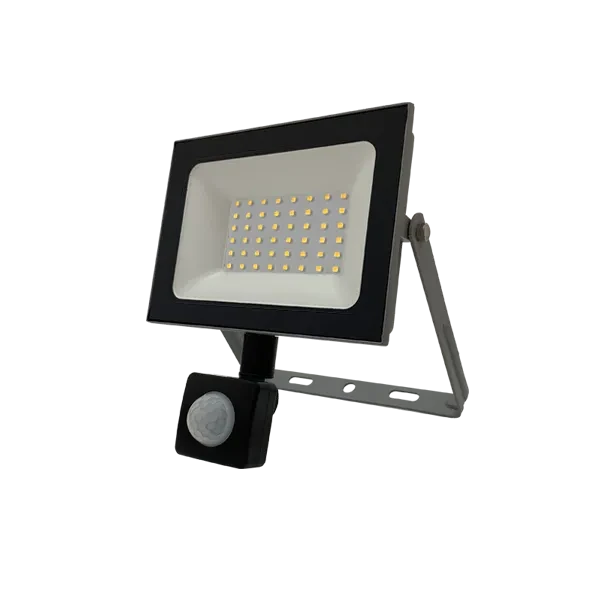 Прожектор светодиодный с датчиком 50W/4200К SENSOR (СЕРЫЙ) 220-240В 4250Лм 146x150x45мм - FOTON LIGHTING