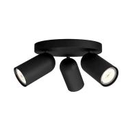 Светильник накладной СПОТ 3xGU10 230V | PONGEE plate/spiral black | - PHILIPS