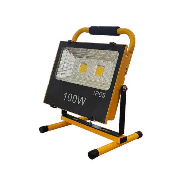 Прожектор светодиодный аккумуляторный с ручкой 100W/4200K 10000Lm 220V - FOTON LIGHTING