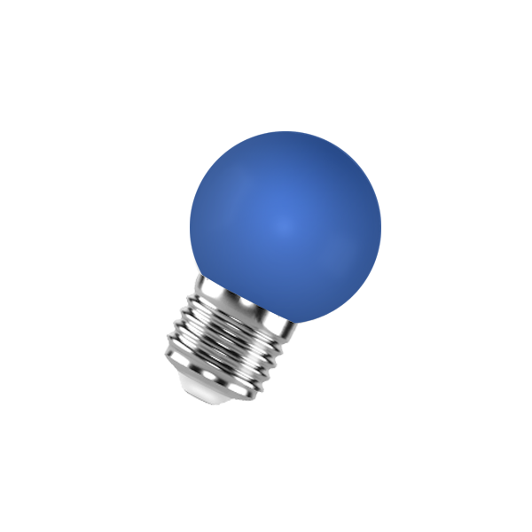 Лампа светодиодная декоративная 1W/E27 BLUE (Синий) 230V - FOTON LIGHTING