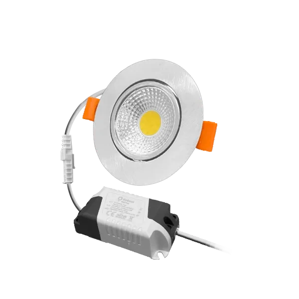 7W/6400K Хром 560Lm | Светодиодный светильник встраиваемый поворотный | FL-LED Consta B Aluminium FOTON LIGHTING