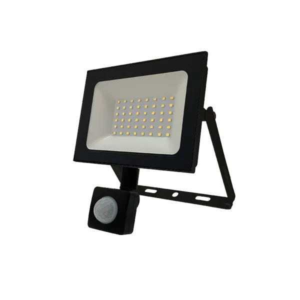 Прожектор светодиодный с датчиком 50W/4200К SENSOR (ЧЁРНЫЙ) 220-240В 4250Лм 170x180x45мм - FOTON LIGHTING