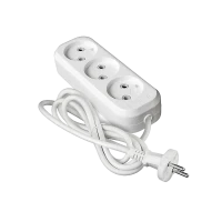 Удлинитель бытовой 3х3м | 6А / 1380W / IP20 / Без выключателя / Без заземления / ПВС 2х0.75 | - UNIVersal