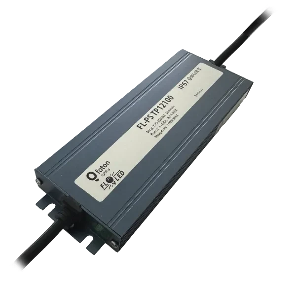 Драйвер для светодиодов герметичный 12V/100W IP67 МЕТАЛЛ | FL-PS TP12100 | - FOTON LIGHTING