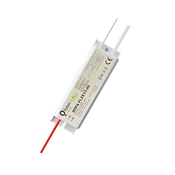 ЭПРА для люминесцентной лампы FL 2х15-40W 150х40х30mm | комплект: 4 патрона, 4 клипсы, провода | - FOTON LIGHTING