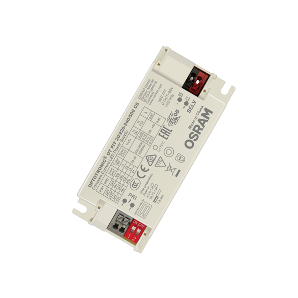 Драйвер для светодиодов OT FIT 20/200-240/500 CS | 5.8-21W 23-42V | DIP-переключатель 250-500мА | - OSRAM