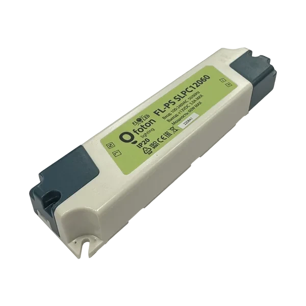 Драйвер для светодиодов 12V/60W IP20 ПЛАСТИК | FL-PS SLPC12060 | - FOTON LIGHTING