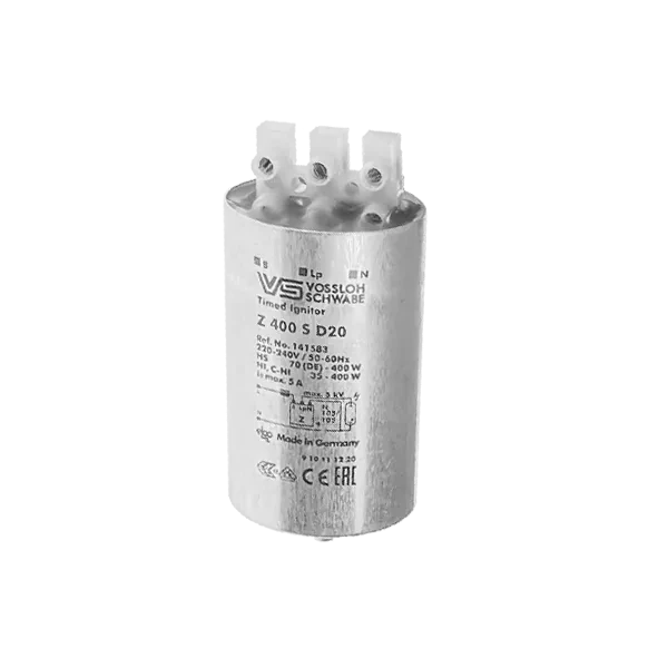 Z 400 S D20(таймер) 220-240V 5A 4-5kV d45x90 1м IPP-техн (МГЛ_C-HI 35-400W/ДНаТ 70-400W) - ИЗУ VS