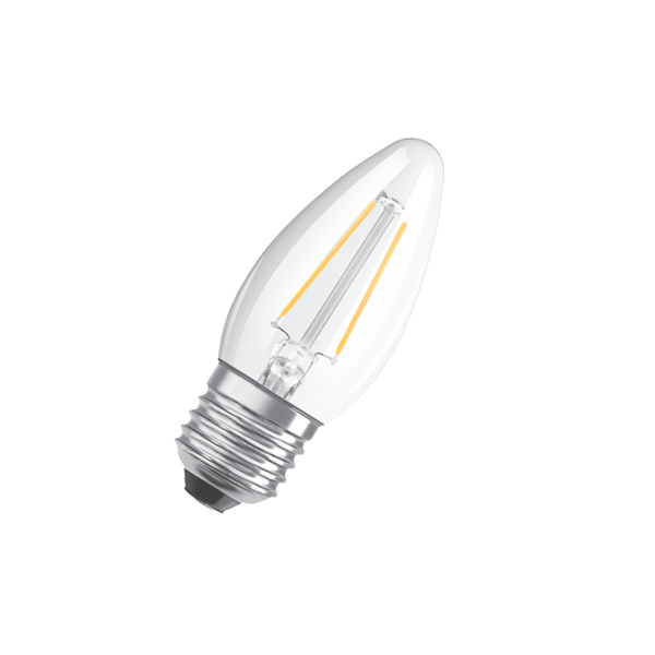 Лампа светодиодная филаментная 4W/2700K (=40W) E27 | Прозрачная | PARATHOM FILAMENT | - OSRAM