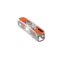 221-2411, Клеммник монтажный самозажимной | 2-х контактный, многоразовый | - WAGO