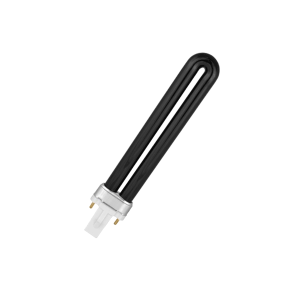 Лампа ультрафиолетовая ESL S-2P 9W G23 | BLB Чёрное стекло L=165.5мм | - FOTON LIGHTING