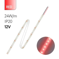 FL-Strip 2835 | 12V IP20 RED 24W/m 2500Lm/m | Катушка - 5 метров | - Светодиодная лента FOTON LIGHTING