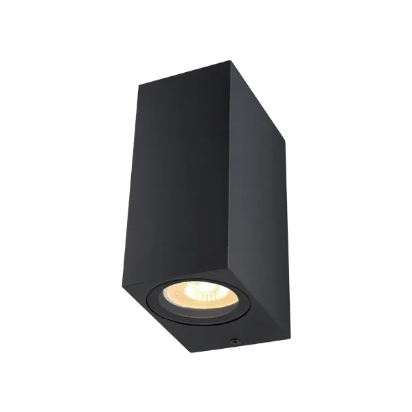 Светильник светодиодный настенный под лампу 2xGU10 IP44 | WallBeam-Box Barrel | - FOTON LIGHTING