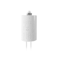VS 10 мкФ ±10% 250V d33x63 -25C/+85C M8x10 (Пластиковый корпус | провода 250мм) - Конденсатор