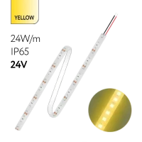 FL-Strip 2835 | 24V IP65 YELLOW 24W/m 2500Lm/m | Катушка - 5 метров | - Светодиодная лента FOTON LIGHTING