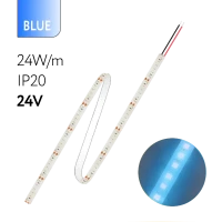 FL-Strip 2835 | 24V IP20 BLUE 24W/m 2500Lm/m | Катушка - 5 метров | - Светодиодная лента FOTON LIGHTING