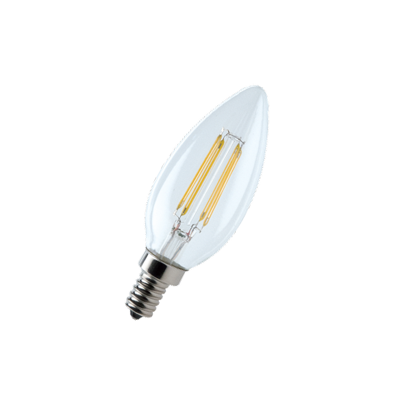 Лампа светодиодная филаментная Свеча 6W/3000К (=60W) E14 220-240V | FL-LED Filament C35 | - FOTON LIGHTING