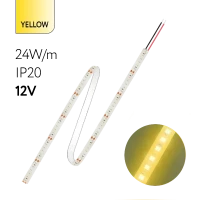 FL-Strip 2835 | 12V IP20 YELLOW 24W/m 2500Lm/m | Катушка - 5 метров | - Светодиодная лента FOTON LIGHTING