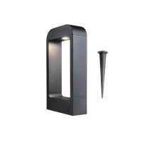 Светильник светодиодный садово-парковый 12W/3000K | h=300mm IP65 1200Lm Чёрный | FL-LED GardenFrame | - FOTON LIGHTING