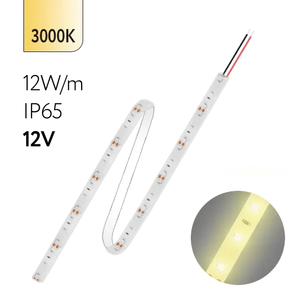 FL-Strip 2835 | 12V IP65 3000K 12W/m 1250Lm/m | Катушка - 5 метров | - Светодиодная лента FOTON LIGHTING