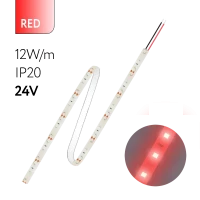 FL-Strip 2835 | 24V IP20 RED 12W/m 1250Lm/m | Катушка - 5 метров | - Светодиодная лента FOTON LIGHTING