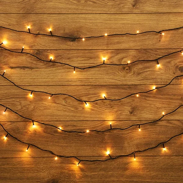 Гирлянда | Твинкл Лайт 6м | БЕЛЫЙ ТЁПЛЫЙ | 40 LED 8 режимов 220V | Тёмно-зелёный ПВХ | - NEON-NIGHT