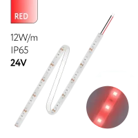 FL-Strip 2835 | 24V IP65 RED 12W/m 1250Lm/m | Катушка - 5 метров | - Светодиодная лента FOTON LIGHTING