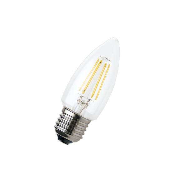 Лампа светодиодная филаментная Свеча 6W/3000К (=60W) E27 220-240V | FL-LED Filament C35 | - FOTON LIGHTING