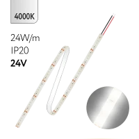 FL-Strip 2835 | 24V IP20 4000K 24W/m 2500Lm/m | Катушка - 5 метров | - Светодиодная лента FOTON LIGHTING
